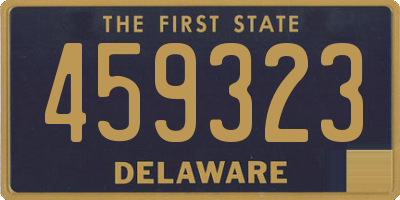 DE license plate 459323