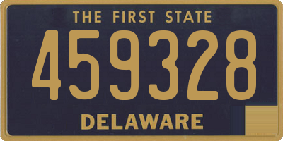 DE license plate 459328