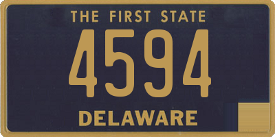 DE license plate 4594