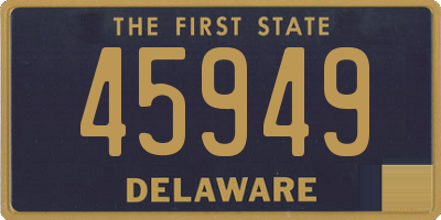 DE license plate 45949