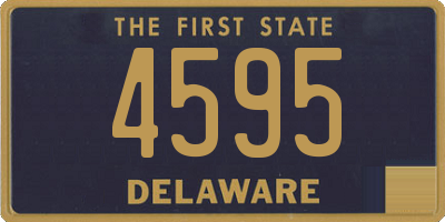 DE license plate 4595