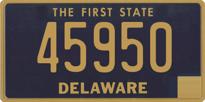 DE license plate 45950