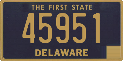 DE license plate 45951