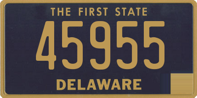 DE license plate 45955