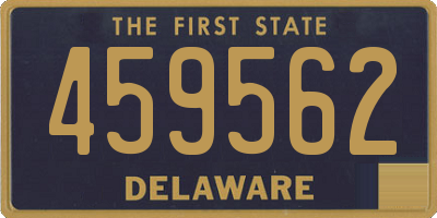 DE license plate 459562