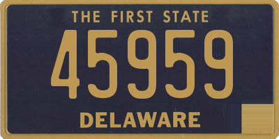 DE license plate 45959