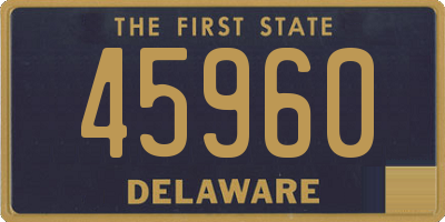 DE license plate 45960