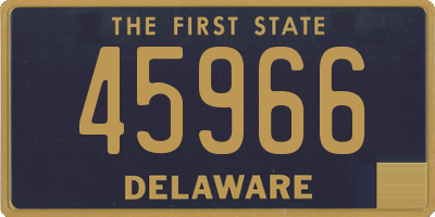 DE license plate 45966