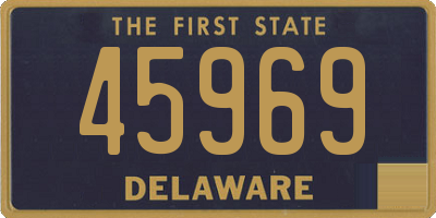 DE license plate 45969