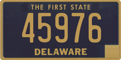 DE license plate 45976