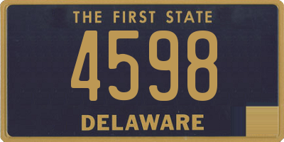 DE license plate 4598