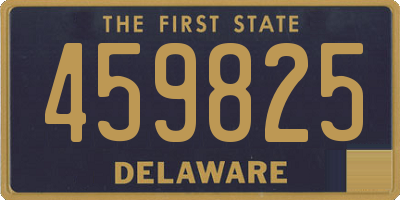 DE license plate 459825