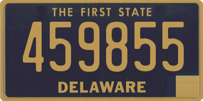 DE license plate 459855