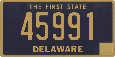 DE license plate 45991