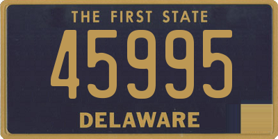 DE license plate 45995