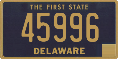 DE license plate 45996