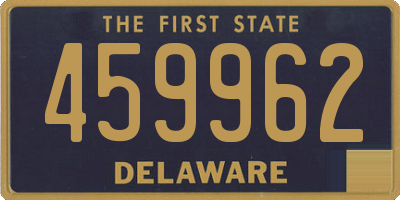 DE license plate 459962