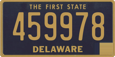 DE license plate 459978