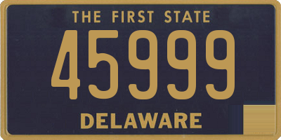 DE license plate 45999