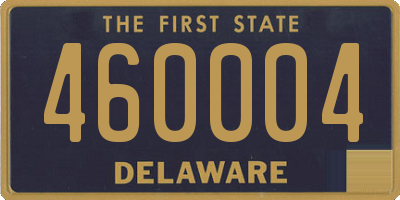 DE license plate 460004