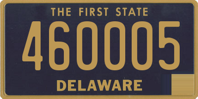 DE license plate 460005