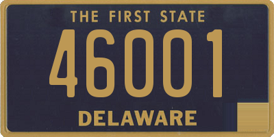 DE license plate 46001