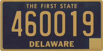 DE license plate 460019