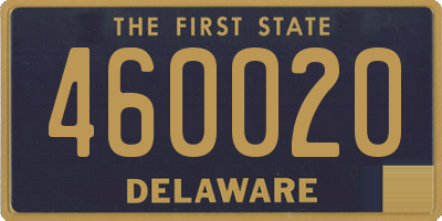 DE license plate 460020