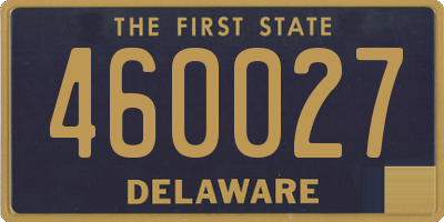 DE license plate 460027