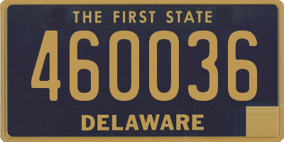 DE license plate 460036