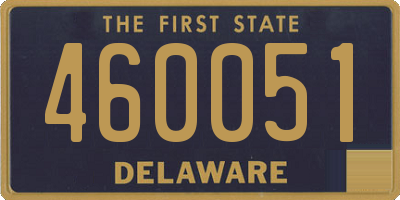 DE license plate 460051