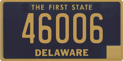 DE license plate 46006