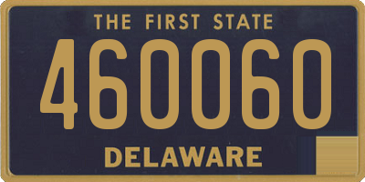 DE license plate 460060