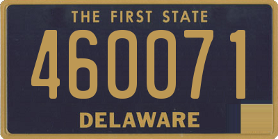 DE license plate 460071