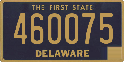DE license plate 460075