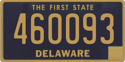DE license plate 460093