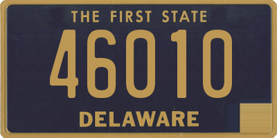 DE license plate 46010