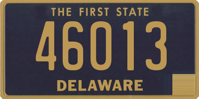 DE license plate 46013