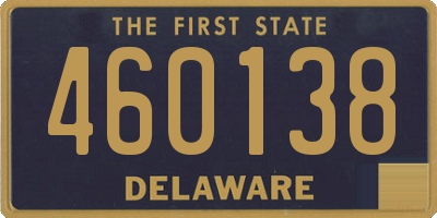 DE license plate 460138