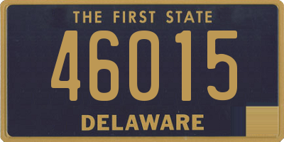 DE license plate 46015