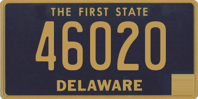 DE license plate 46020