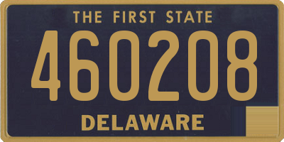 DE license plate 460208