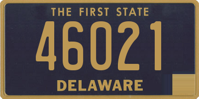 DE license plate 46021