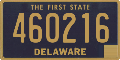 DE license plate 460216