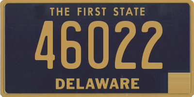 DE license plate 46022