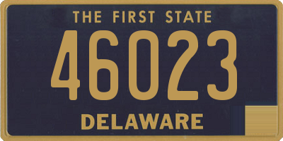 DE license plate 46023