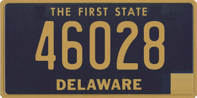 DE license plate 46028