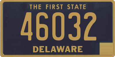 DE license plate 46032