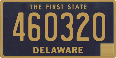 DE license plate 460320