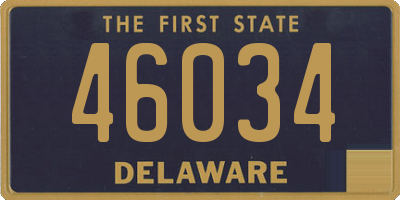 DE license plate 46034